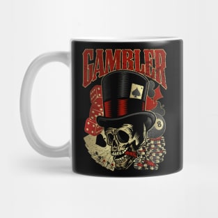 Gambler Skull Mug